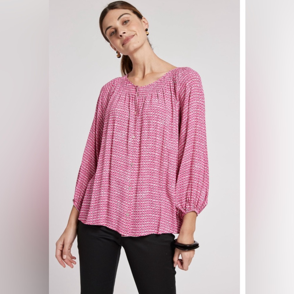 Tyler Boe Women's Blouse Pink Top